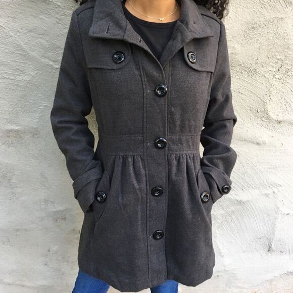 Grey peacoat - Picture 1 of 7